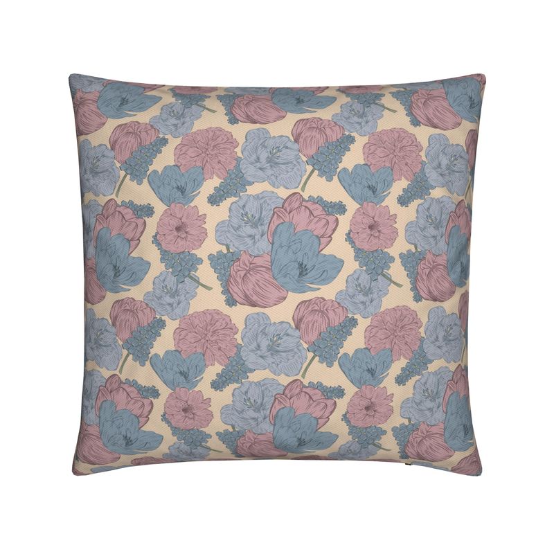 Blush & Sky Outdoor Kussen | Dutch Bloom Collection | By C Studio