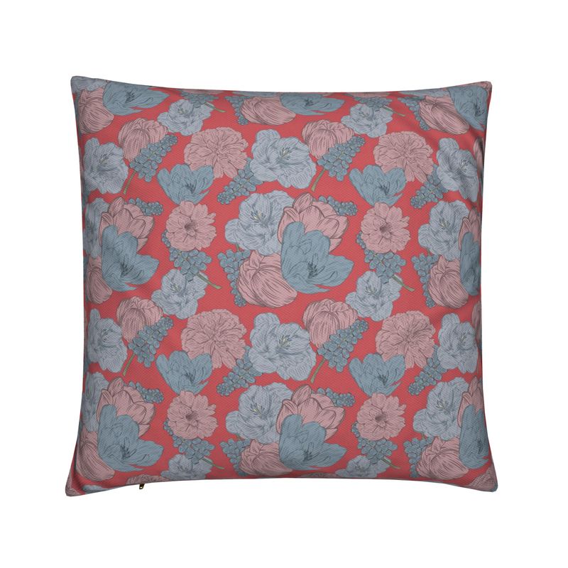 Blush & Sky Outdoor Kussen | Dutch Bloom Collection | By C Studio