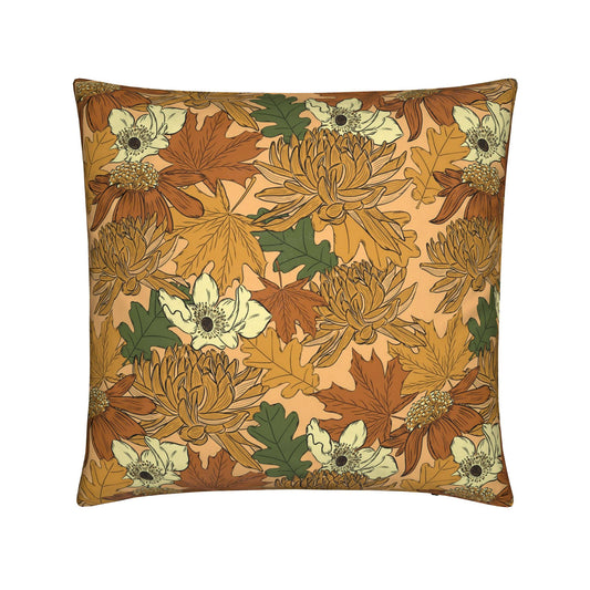 Golden Bloom Fluwelen Kussen | Vintage Fall Collection | By C Studio