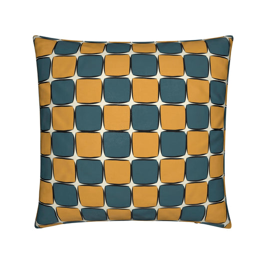 Retro Blocks Fluwelen Kussen | Vintage Fall Collection | By C Studio