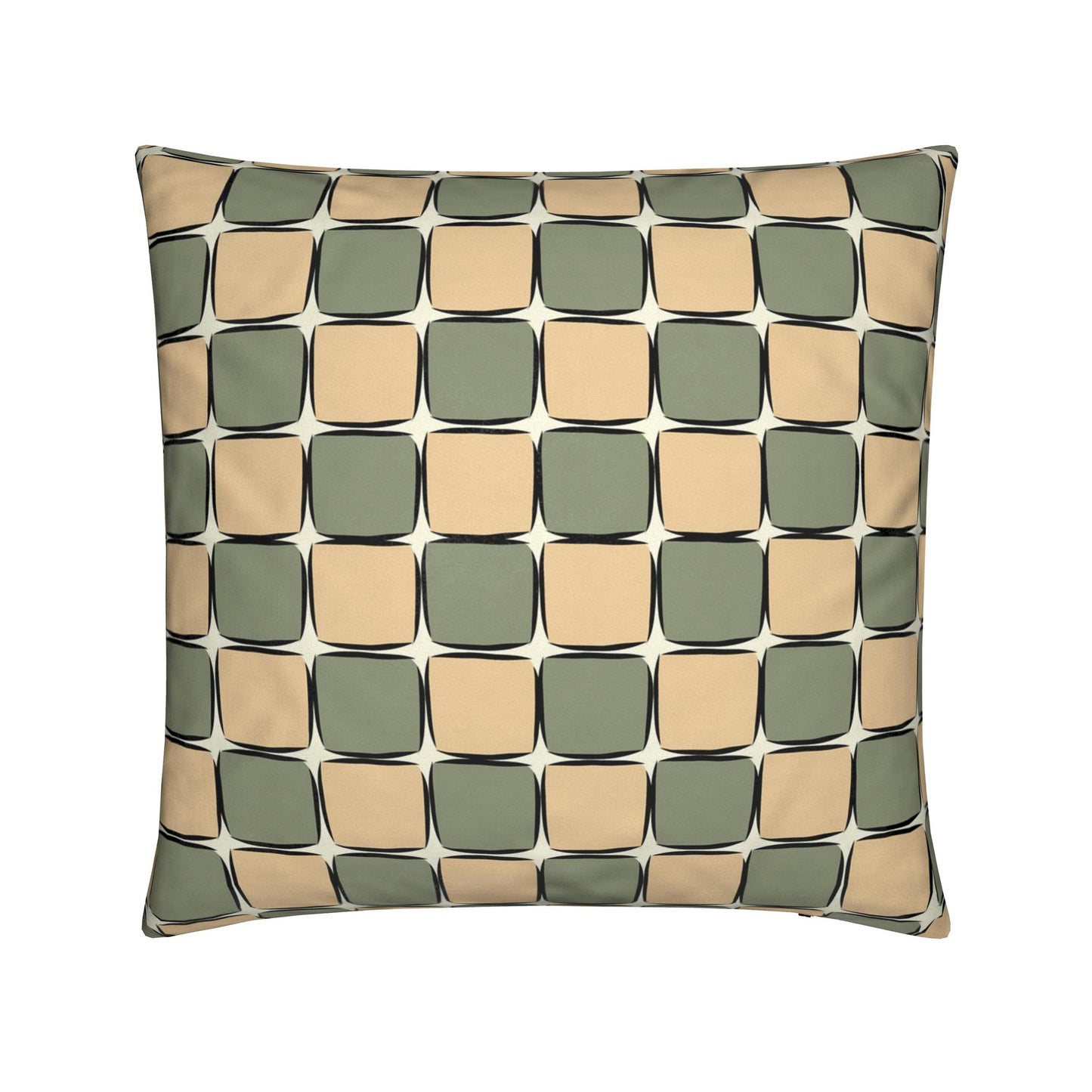 Retro Blocks Fluwelen Kussen | Vintage Fall Collection | By C Studio