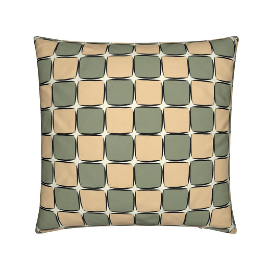 Retro Blocks Fluwelen Kussen | Vintage Fall Collection | By C Studio
