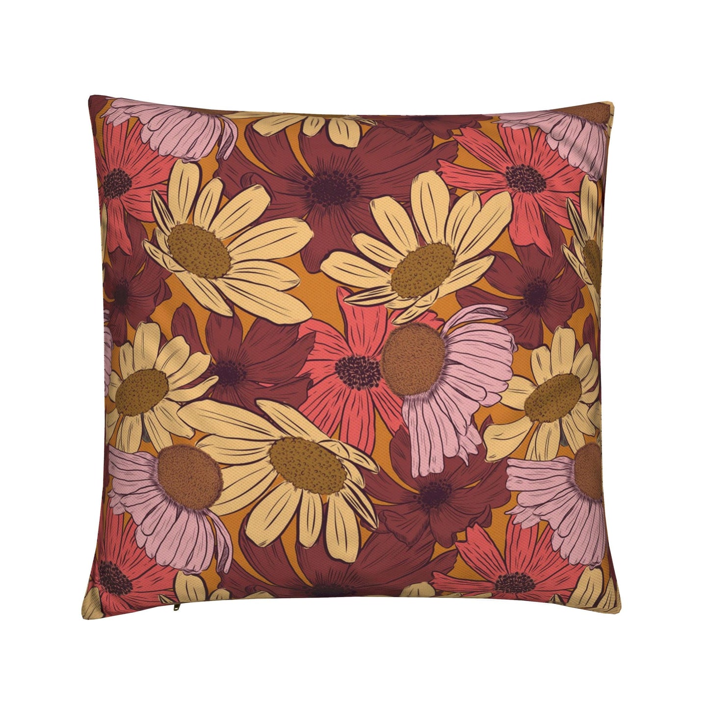 Retro Bloom Outdoor Cushion | Cheerful Flowers Collection | By C Studio
