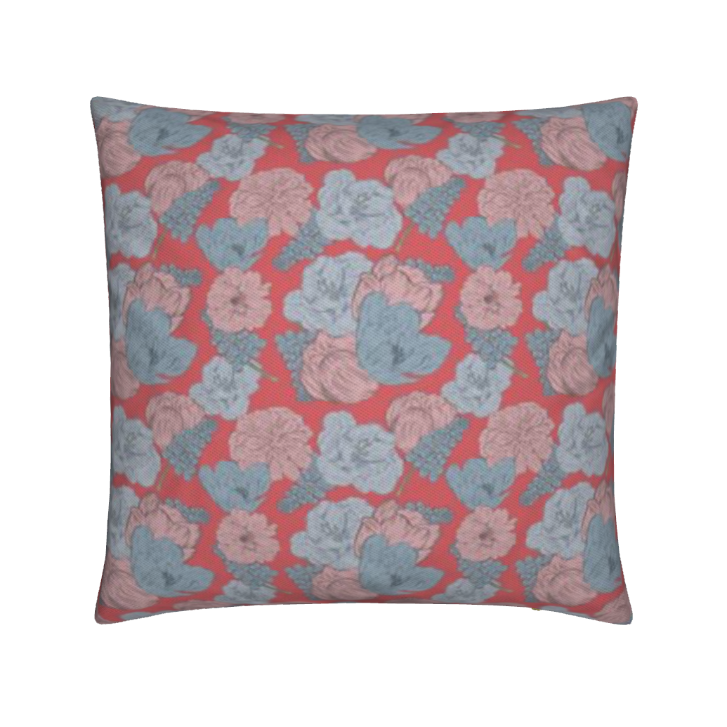 Blush & Sky Outdoor Kussen | Dutch Bloom Collection | By C Studio