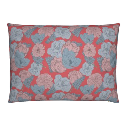 Blush & Sky Fluwelen Kussen | Dutch Bloom Collection | By C Studio
