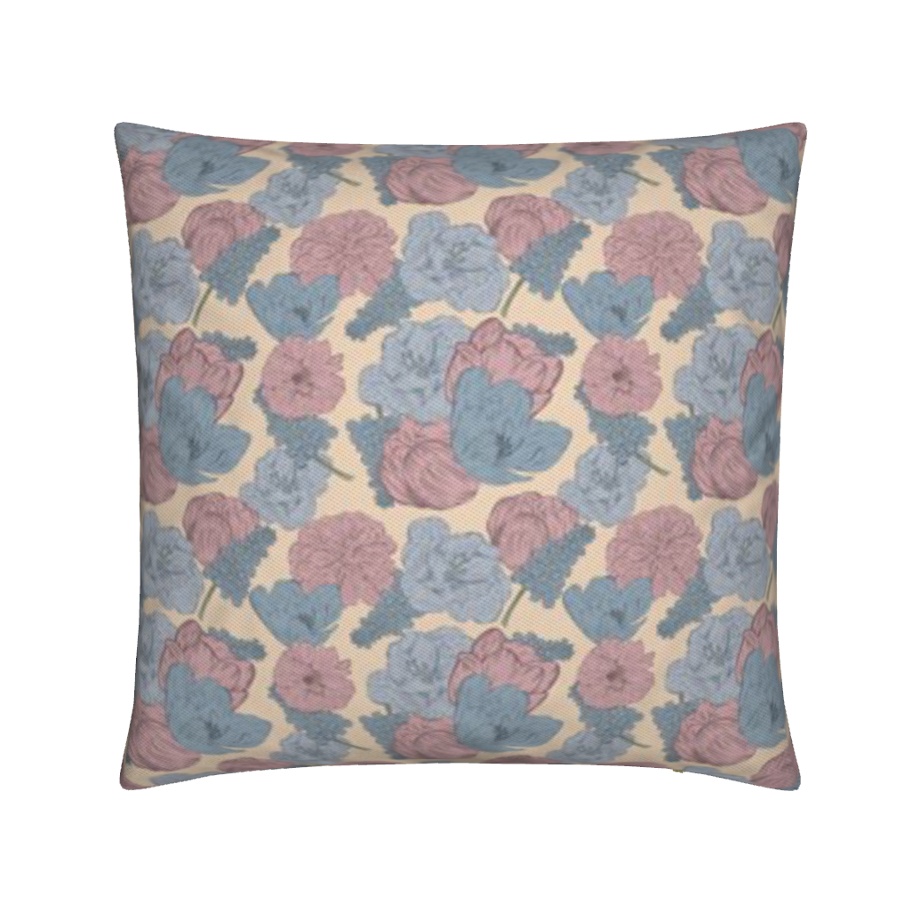 Blush & Sky Outdoor Kussen | Dutch Bloom Collection | By C Studio